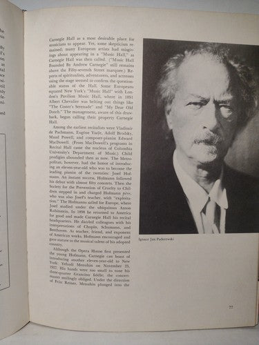 Portrait of Carnegie Hall by Theodore Cron -1963 -HCwDJ -ExLibrary -1st Print