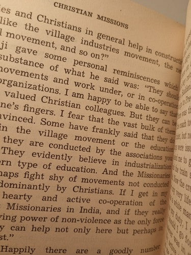 Christian Missions: Their Place in India by M. K. Gandhi (1960, Navajivan) HC