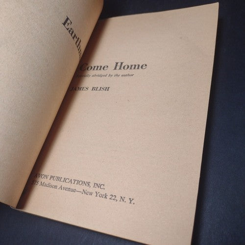 Earthman Come Home By James Blish -1st paperback edition -1955 -Science Fiction