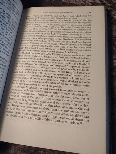 A Commentary on the General Prologue to the Canterbury Tales -Hardcover -1948
