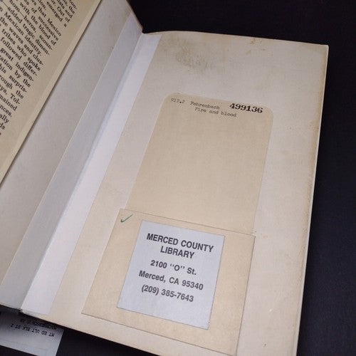 Fire and Blood: A History of Mexico by T. R. Fehrenbach -Hardcover -1973 -Signed
