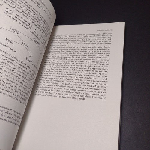 Dissertations In Linguistics: On the Morphology of Clitics by Aaron Halpern 1995