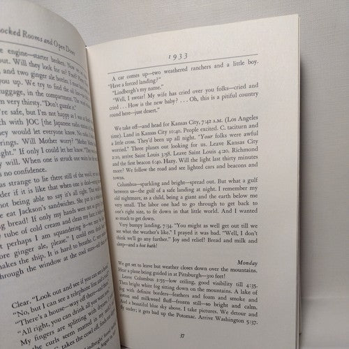 Locked Rooms and Open Doors by Anne Morrow Lindbergh -1st Ed. Hardcover -1974