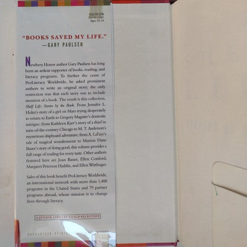 Shelf Life : Stories by the Book by Gary Paulsen 2003, Hardcover