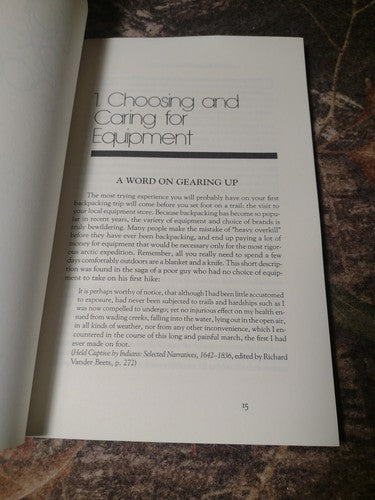 Winchester Press Pack-Along Guide: Light Backpacking by Donald Christian -1981
