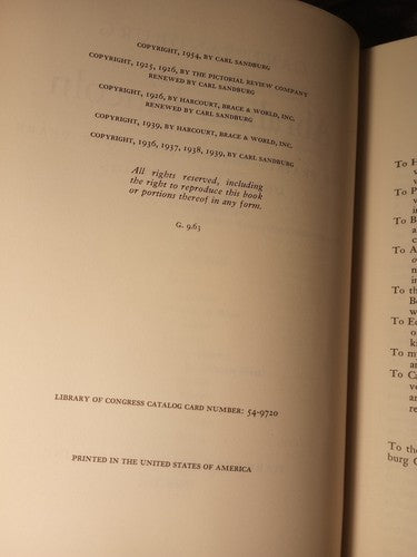 ABRAHAM LINCOLN: BY CARL SANDBURG(1954) Prairie Years And War Years