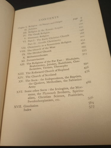 A Short History of Religions by E. E. Kellett Hardcover 1933 -Religious History