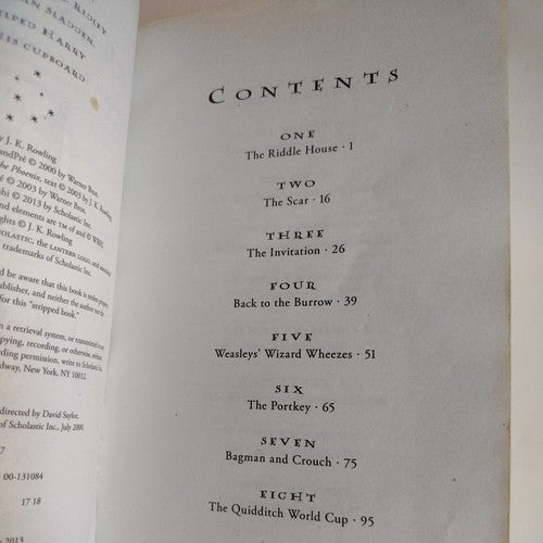 Harry Potter Ser.: Harry Potter and the Goblet of Fire by J. K. Rowling...
