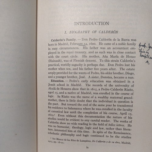 Calderón: Three Plays By G.T. Northup -1926 -HC no DJ -Theatre -Early Printing .