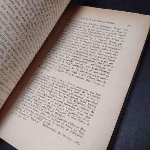 Madame De Lafayette En Menage, Emile Magne -French Paperback -1926 -Ex Libris