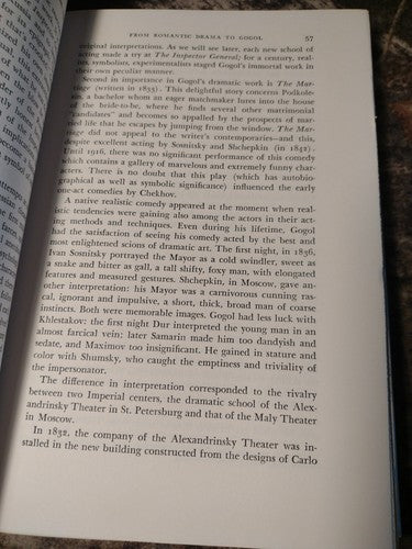 Russian Theater From The Empire To The Soviets By Marc Slonim -1961 -HcwDJ -1st