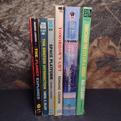 Science Fiction Paperback Bundle -6 Books -Space Platform, Tomorrow's Gift...