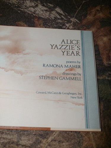 Alice Yazzie's Year: Poems by Ramona Maher -Hardcover W/ DJ -1977 -Children's