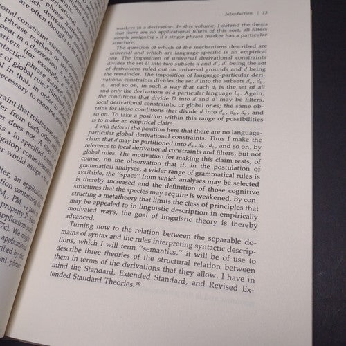 Surface Structure by Robert Fiengo -Hardcover -1980 -Vintage Philosophy / Math