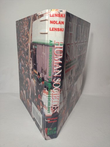 Human Societies: An Introduction to Macrosociology 7th Ed. by Gerhard Lenski -HC