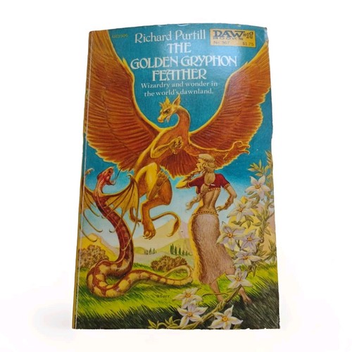 The Golden Gryphon Feather by RICHARD PURTILL -1st DAW Paperback -1979