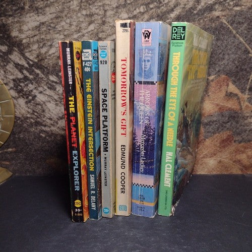 Science Fiction Paperback Bundle -6 Books -Space Platform, Tomorrow's Gift...