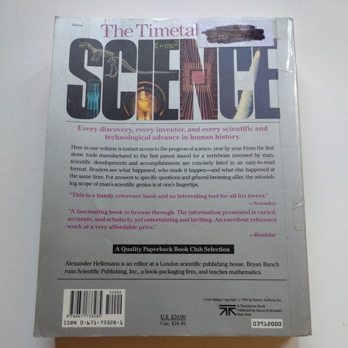 The Timetables of Science: A Chronology of the Most Important People and Events