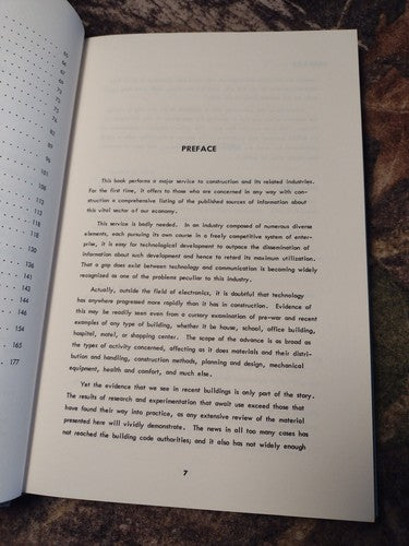 Building Construction: A Guide to Information Sources Howard Bentley -1964 -HC