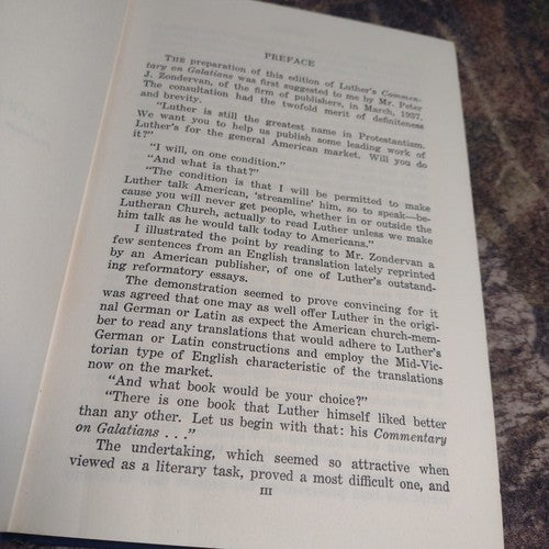 A Commentary On St. Paul's Epistle To The Galatians By Martin Luther 3rd No Date