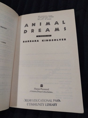Animal Dreams by Barbara Kingsolver (1991, Trade Paperback