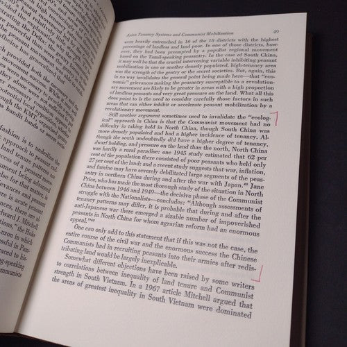 Peasant Rebellion & Communist Revolution In Asia by John Wilson Lewis -HC 1974