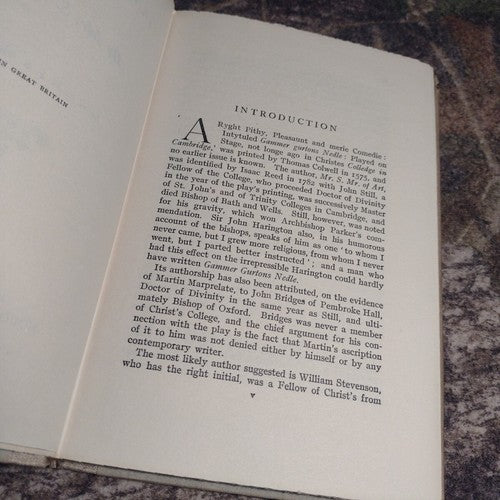 Gammer Gvrtons Nedle by Mr. S. Mr. of Art -1920 -Hardcover -Vintage Literature