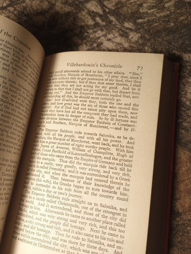 MEMOIRS OF THE CRUSADES EVERYMAN'S LIBRARY #333 By Geoffroi De & Jean