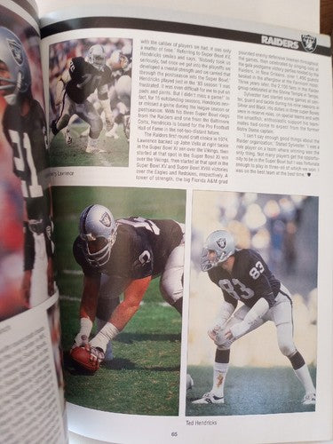 A Tradition Of Greatness 25 Years  Monday Night Football Oakland Raiders Signed