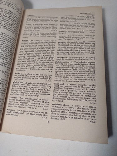 Dictionary of Sociology by Henry Fairchild -hardcover -1944 -Vintage Sociology
