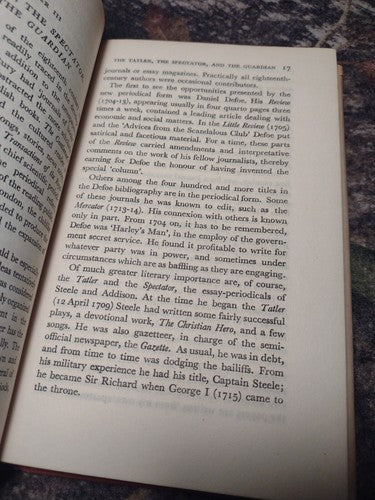 Eighteenth-Century English Literature by Roger McCutcheon Hardcover 1950 Vintage