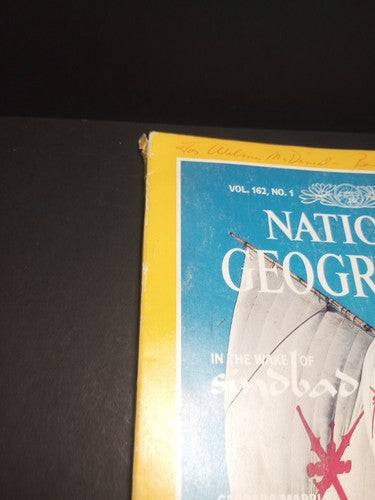 NATIONAL GEOGRAPHIC MAGAZINE  Signed JULY 1982  SINBAD  PERU   MAYA