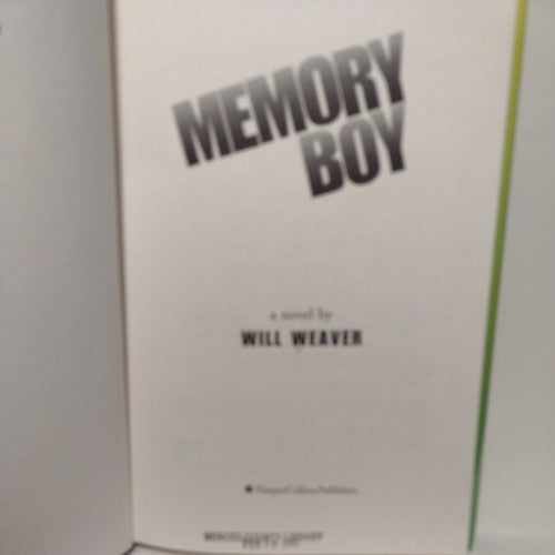 Memory Boy by Will Weaver (2001, Hardcover)