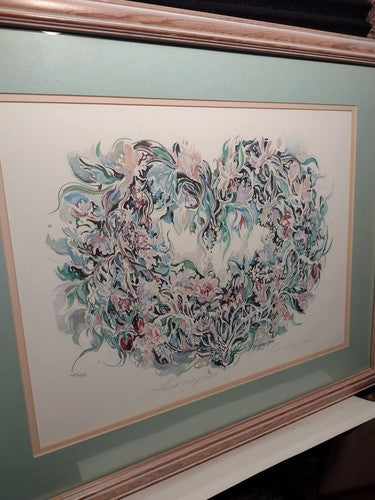 French Country Heart, by Royce Thyberg Gordon, lithograph limited edition COA