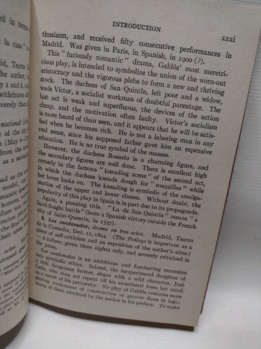 Pérez Galdós: Mariucha Comedia En Cinco Actos By S. Griswold Morley -Signed 1921