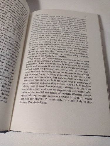 The German Problem Reconsidered by David Calleo -1978 -Hardcover -German History