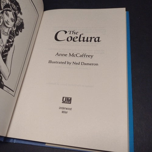 The Coelura by Anne McCaffrey -Hardcover -1987 -Science Fiction -Book Club Ed.