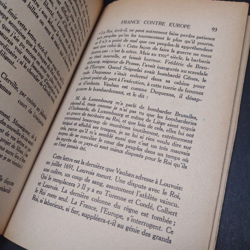 Vauban, Daniel Halevy -1924 French Paperback -Ex libris Copy