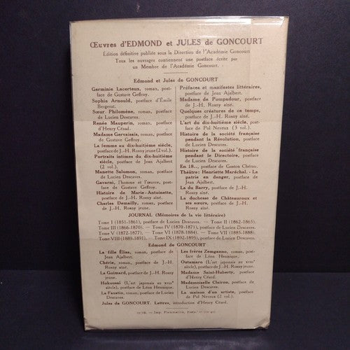 Portraits Intimes Du Dix-Huitieme Siecle II -1923 French Paperback -Definitive