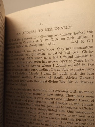 Christian Missions: Their Place in India by M. K. Gandhi (1960, Navajivan) HC