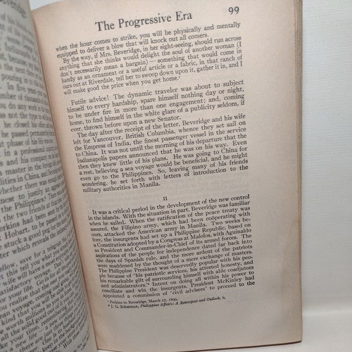 Beveridge And The Progressive Era By Claude M. Bowers (1932) First Edition