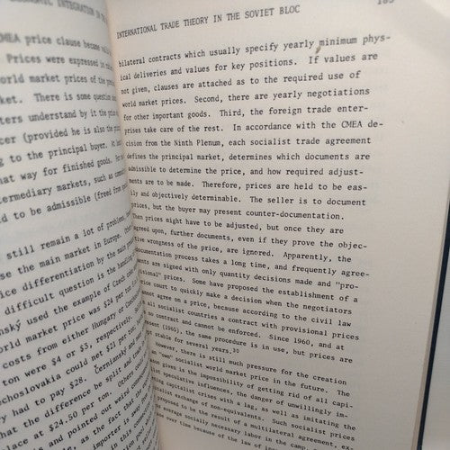 Economic Integration In The Soviet Bloc by Heinz Kohler (1965) Exlibris