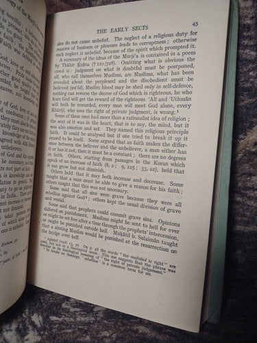 James Forlong Fund Volume XXIII: Muslim Theology by A.S. Tritton -1947 Hardcover