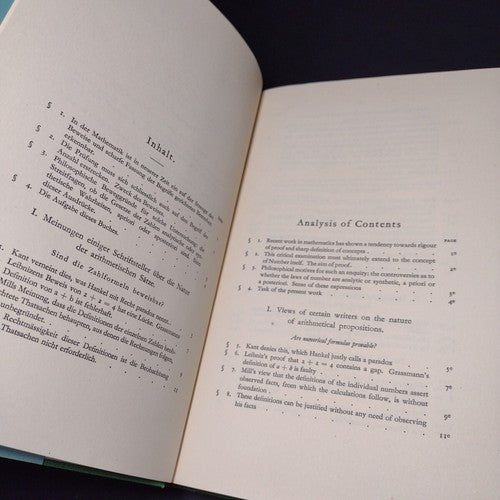 The Foundations of Arithmetic by J.L. Austin English/German 1950 Hardcover