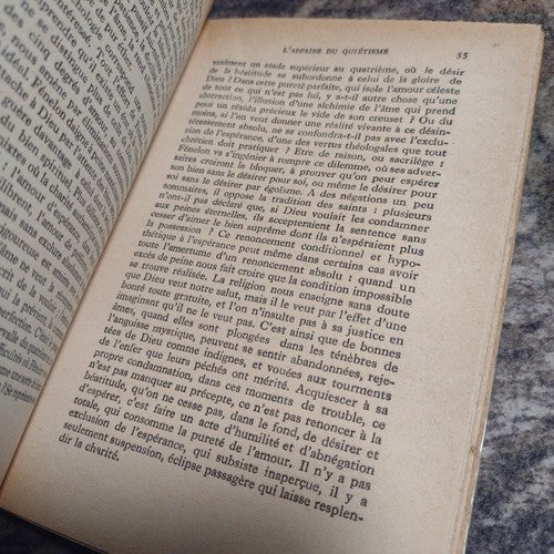 Knowledge of the Letters: Fenelon The Man and the Work by Ely Carcassonne -1946