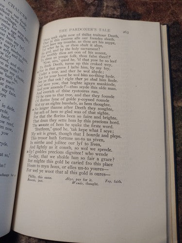 The Prologue and Four Canterbury Tales by Chaucer, Edited by G. Gerould 1935 HC