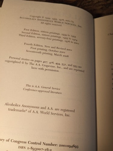 Alcoholics Anonymous by Anonymous (2002, Hardcover, New Edition)