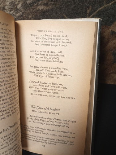 THE PENGUIN BOOK OF RESTORATION VERSE - PENGUIN - Harold Love 1968 HCwDJ
