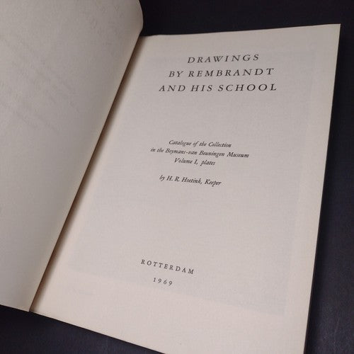 Drawings By Rembrandt and His School by H. R. Hoetink -Dutch/English Copy 1969