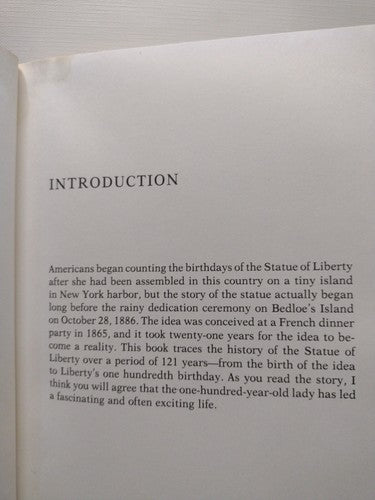 The Statue of Liberty: Birth to Rebirth by S. H. Burchard -1985 -HCwDJ -History